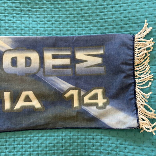 1992 Retro Timour Ketsbaia Anorthosis Scarf like new