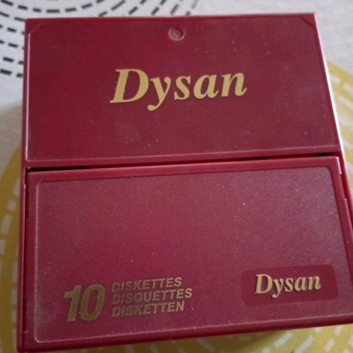 DYSAN vintage diskettes like new, pack of 10, MF 2HD