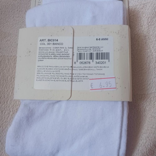 Calzedonia white tights new size 6-8
