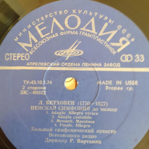 Symphony Music vinyl used, Haydn & Beethoven, classical