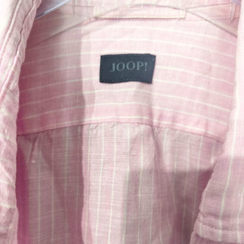 Joop! 100% linen long sleeve shirt XXL like new, pink