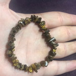 Bracelet with authentic tiger eye stone
