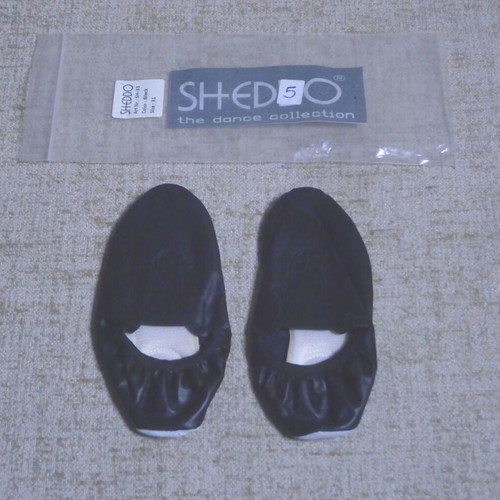 Soft Leather SHEDDO Ballet Shoes Size 31 New Black