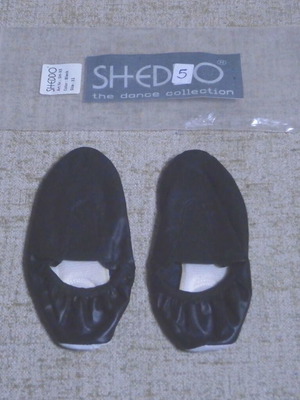 Soft Leather SHEDDO Ballet Shoes Size 31 New Black