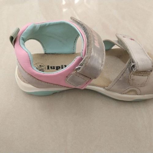 Sandals size 27 used, gray with color marks