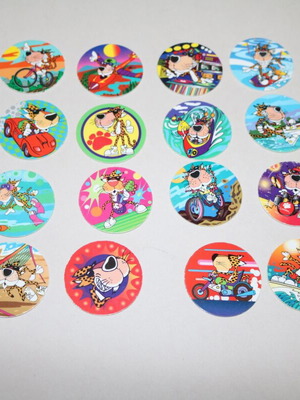 Tasty Tops Cheetos collectible caps, set