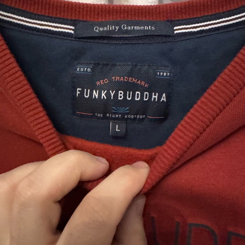 Μπλούζα Funkybuddha Large σαν καινούργια, κόκκινη