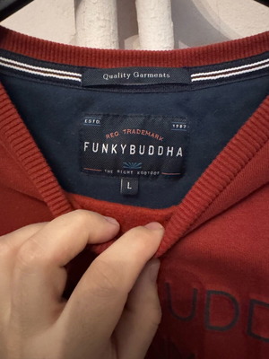 Μπλούζα Funkybuddha Large σαν καινούργια, κόκκινη