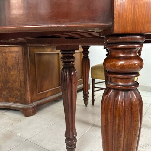 Louis Philippe Extendable Dining Table used, 19th Century French Antique