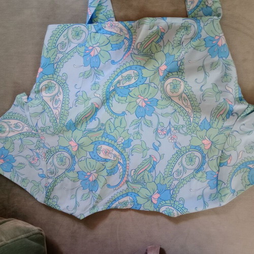 Crop top Hemithea medium-large like new, multicolor turquoise