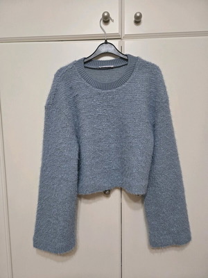Πουλόβερ Zara σαν καινούργιο, γαλάζιο, μέγεθος medium