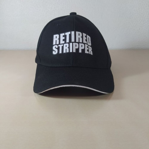 Retired Stripper Hat new, black, size M