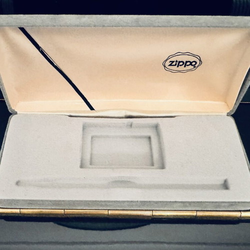 Vintage Zippo Presentation Box with Velour Lining