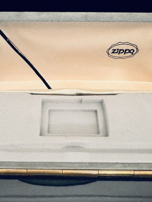 Vintage Zippo Presentation Box with Velour Lining