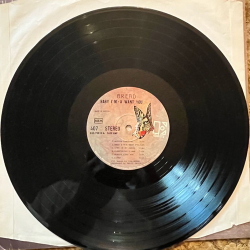 Bread Baby I'm A Want You 1972 LP used, Electra Records