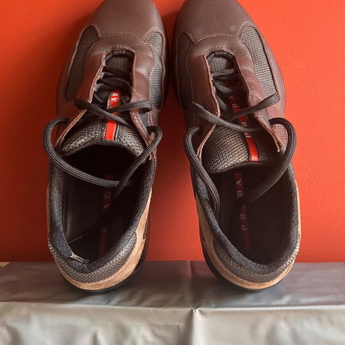 Prada America's Cup Sneakers like new, gray and brown, size 42-42.5