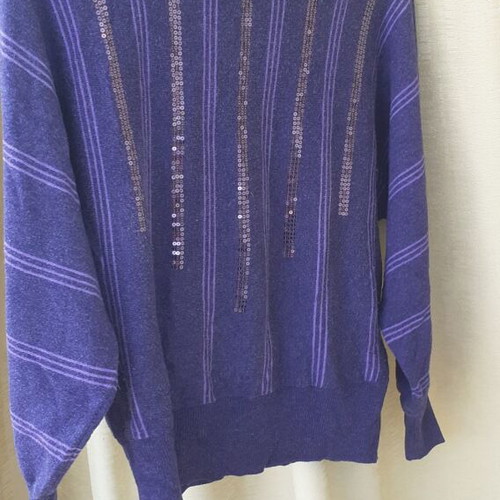Purple thin pullover used, size M/L