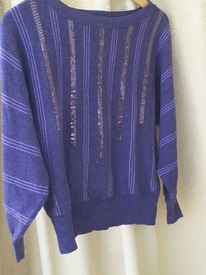 Purple thin pullover used, size M/L