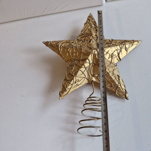 Christmas tree topper used, star