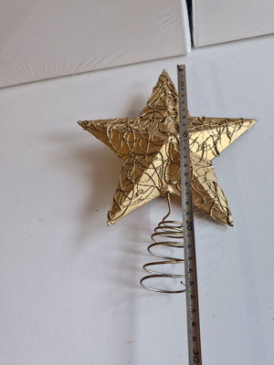 Christmas tree topper used, star