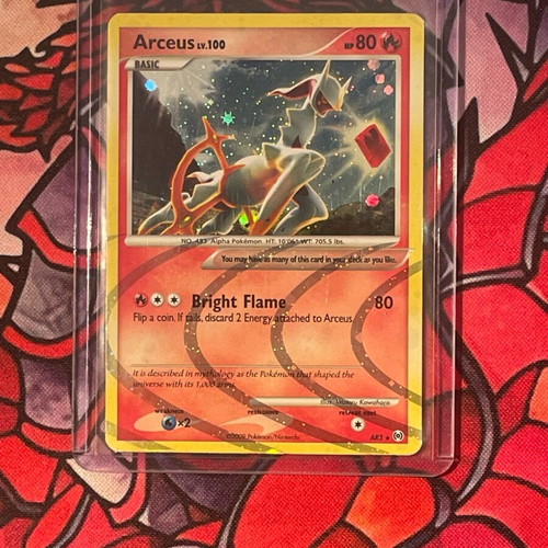 Pokemon Arceus AR3 card from Platinum set like new
