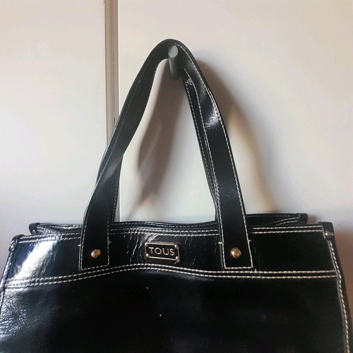 Tous shoulder bag black glossy like new