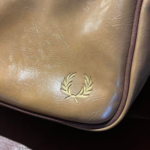 Fred Perry Messenger Shoulder Bag like new, beige and brown