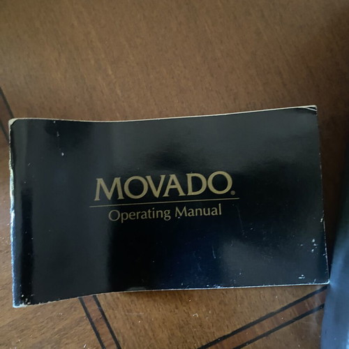 Movado wristwatch, gold and silver, new in box