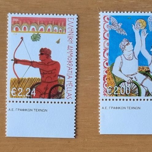 Stamp series and FPIK 12/2004 new with theme The power of will