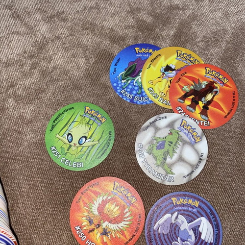 Pokemon Tazos complete collection used, 260 pieces Kanto and Johto