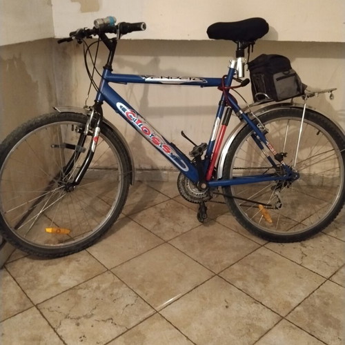Bicycle 26 inch used, city bike with front suspension and seat post shock absorber