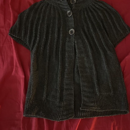 Cardigan like new, size S, black and gray