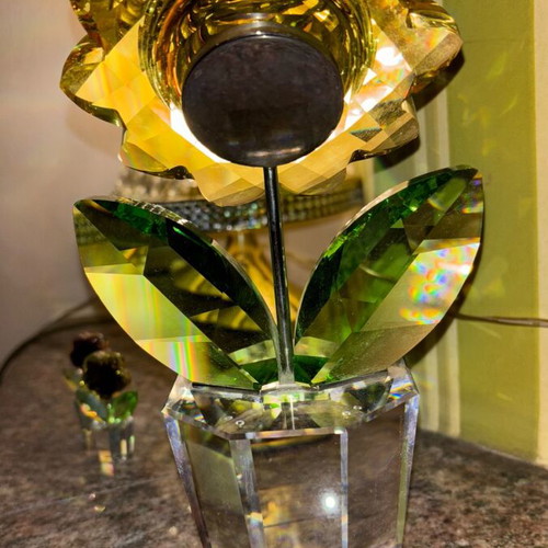 Sunflower Swarovski large 21 cm rare, like new