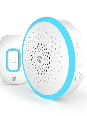Nedis DOORB10WT ασύρματο κουδούνι πόρτας με LED και ρυθμιζόμενη ένταση