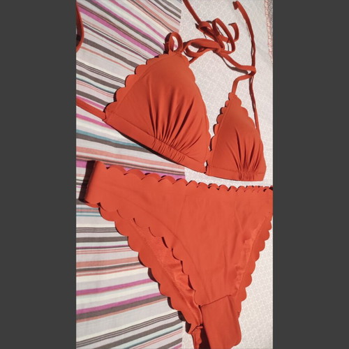 Bikini H&M size 36 small like new, dark orange