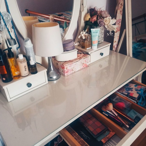 Boudoir vanity with full-length mirror vintage style, like new