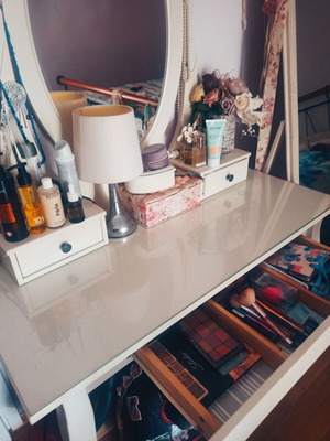 Boudoir vanity with full-length mirror vintage style, like new