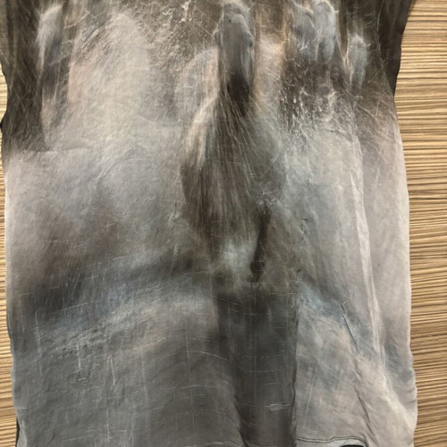 Zara blouse used, size M, black and grey