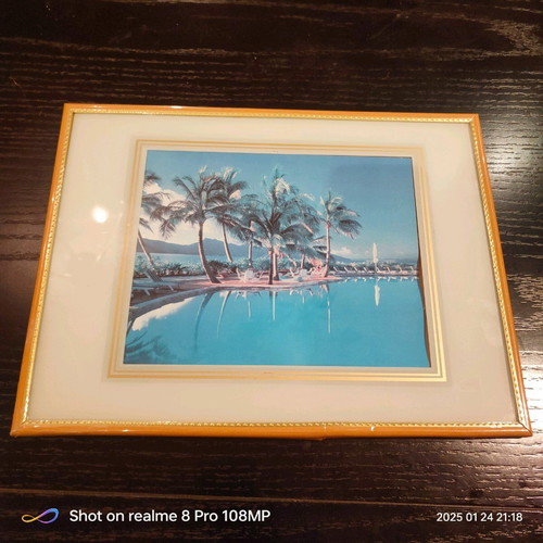 Wall frame used 40x30 cm with plexiglass cover