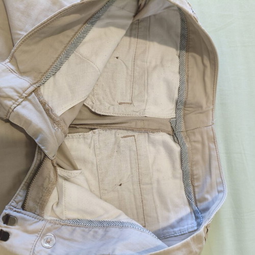 Chino shorts beige used size M with turned-up cuffs