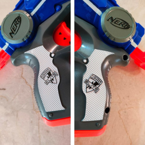Nerf 2 pistols with 30 foam darts and Nerf Tornado Scream Super Soaker