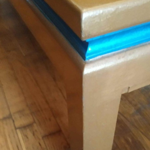 Coffee table used with mirror, solid walnut wood