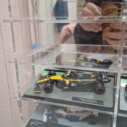 Wall Mount Display Case for 1:43 Miniatures Like New Plexiglass