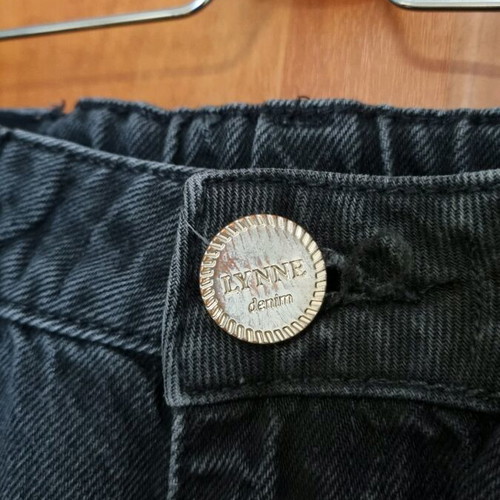 Lynne women's black jeans used with lace and elastic waist size M
