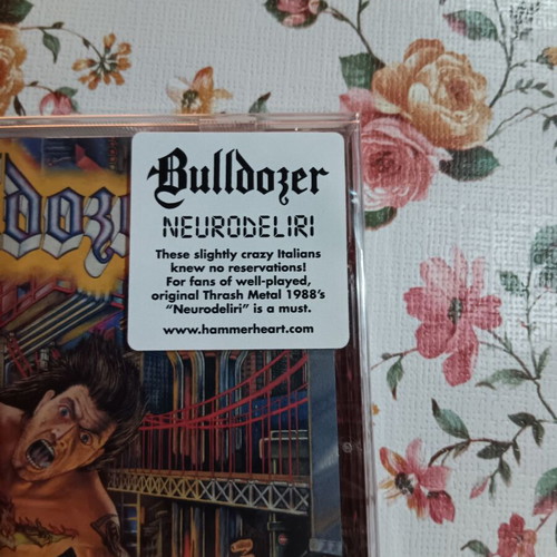 Bulldozer Neurodeliri CD new, Italian black thrash metal reissue