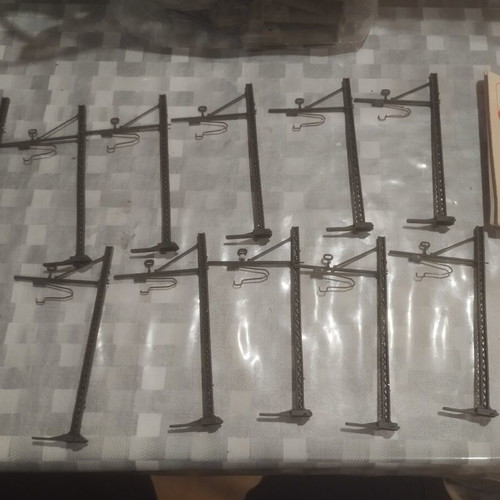 Merklin HO Scale Overhead Line Poles Set of 11 Like New