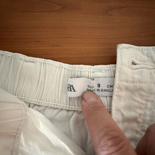 Zara denim shorts for girls 7-9 years with two Shein cotton shorts