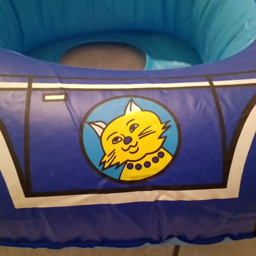 Baby inflatable float like new with cat design