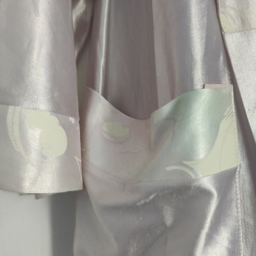 Roza satin women's pajamas size 46 like new, gray