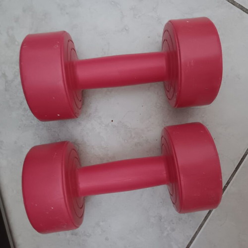 Weights used, 2kg each, set of 2
